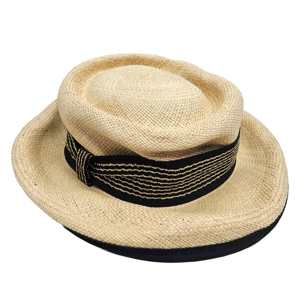 Vintage Georgi Straw Hat Church Party Derby